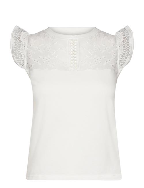 Mango | Openwork Neckline Cotton Top | L