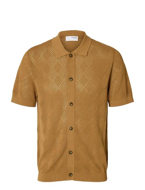 Selected | Slharco Ss Knit Structure Polo Cardigan | M