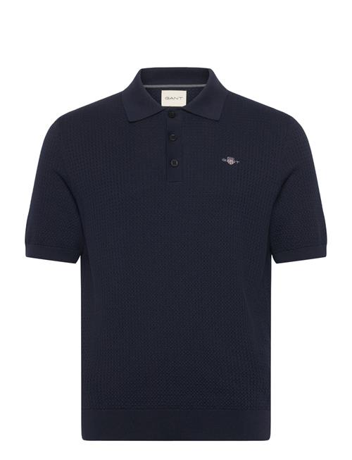 Gant | Textured Cotton Ss Polo | L