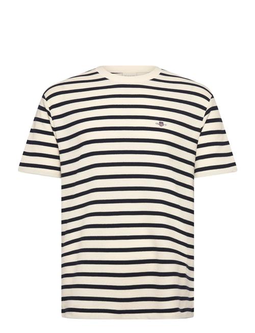 GANT | Waffle Stripe Ss T-Shirt | S