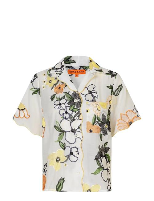 STINE GOYA | 2133 Tencel, Scalloped Short Sleeve | L