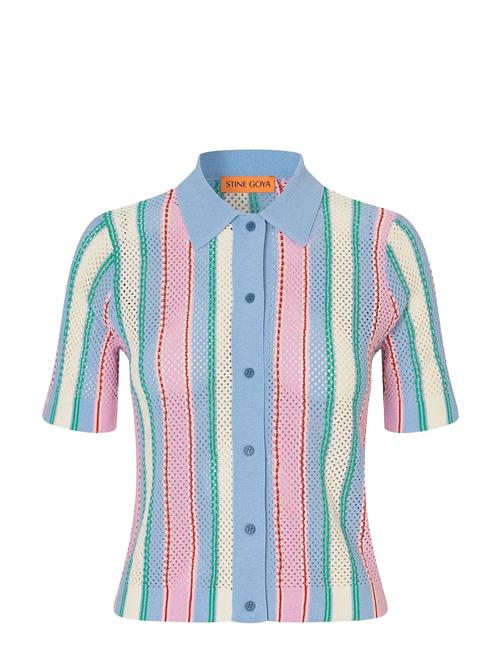 STINE GOYA | 2100 Tricot Knit, Short Sleeve Croc | L