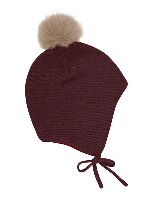 Minymo | Hat W. Detachable Fake Fur | 6-9M