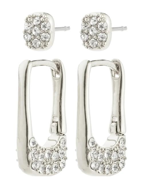 Pilgrim | Instant Earrings 2-In-1 Set, Silver-Plated | ONE SIZE