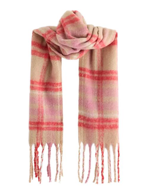 Lindex | Scarf Big Fringe Check Wool Ve | ONE SIZE