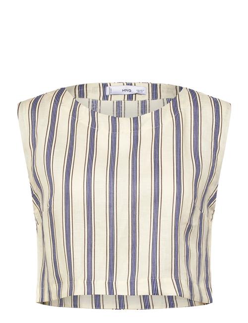 Mango | Striped Linen Top | S