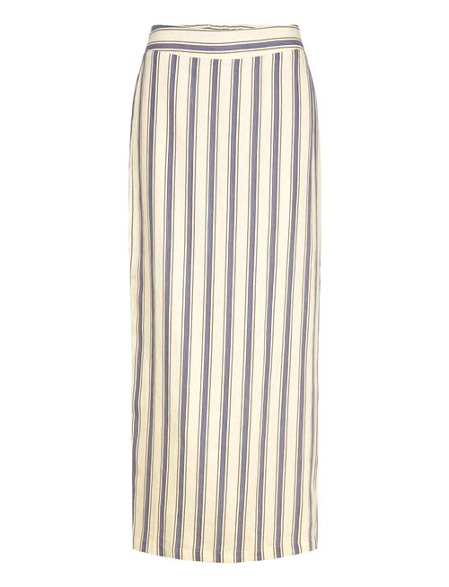 Mango | Striped Linen Skirt | 40