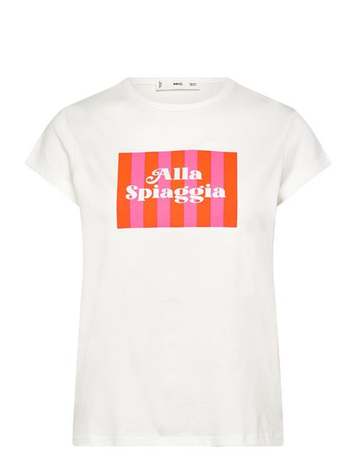 Mango | Printed Cotton-Blend T-Shirt | S