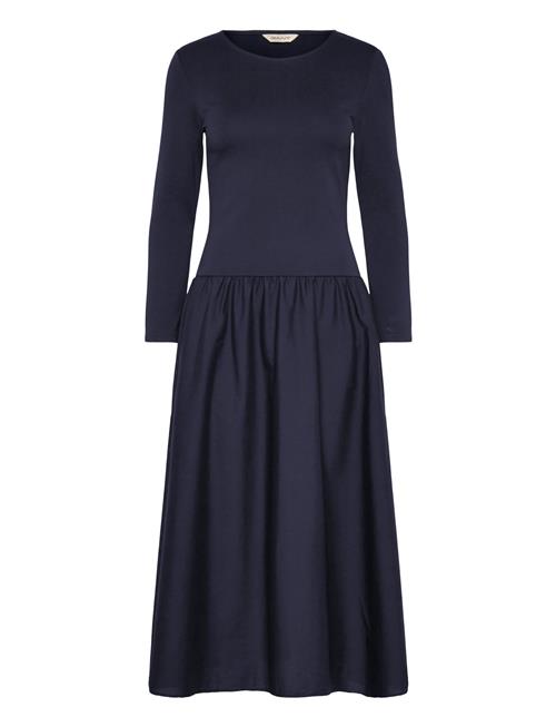 Gant | Midi Jersey Woven Combo Ls Dress | S