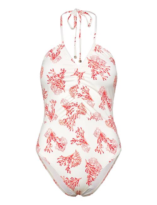 Malina | Misty Ruched Halterneck Swimsuit | XS