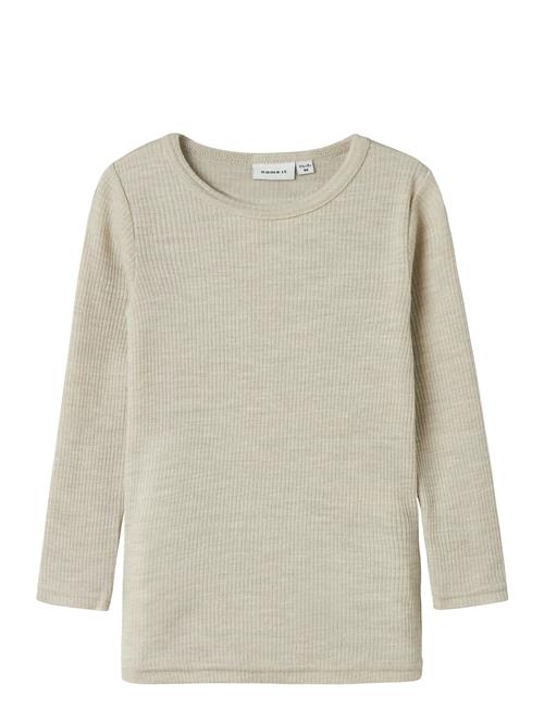 name it | Nmnwax Wool Rib Ls Top Noos | 110