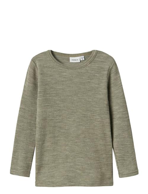 name it | Nmnwax Wool Rib Ls Top Noos | 110
