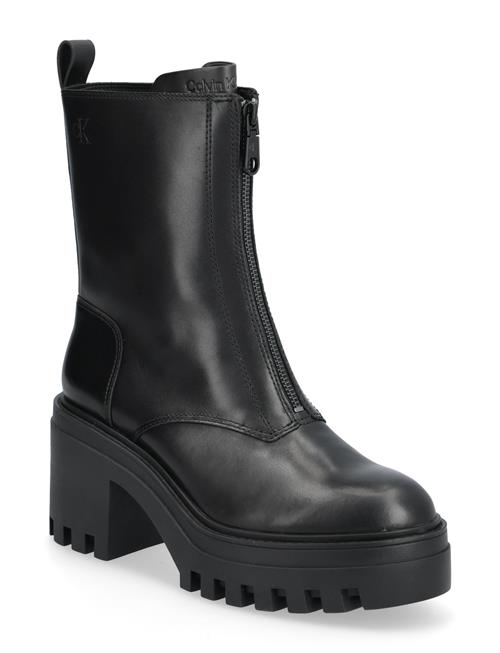 Calvin Klein | Chunky Heeled Zip Boot Lth | 39