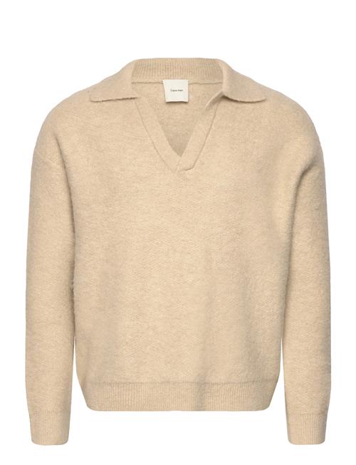Calvin Klein | Ls Brushed Alpaca Johnny Collar | L