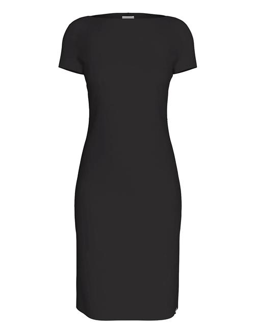 Calvin Klein | Stretch Crepe Boat Neck Ss Dress | 36