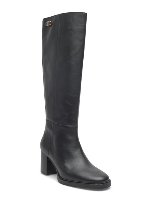 Tommy Hilfiger | Stacked Heel Leather Long Boot | 39