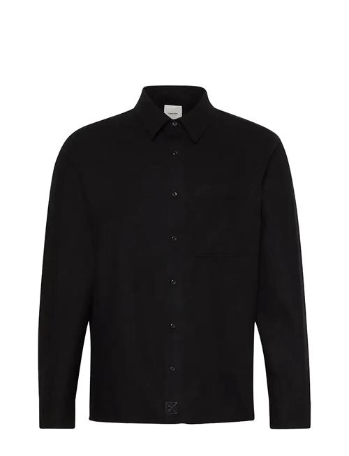Calvin Klein | Ls Solid Silk Wool Easy Shirt | S