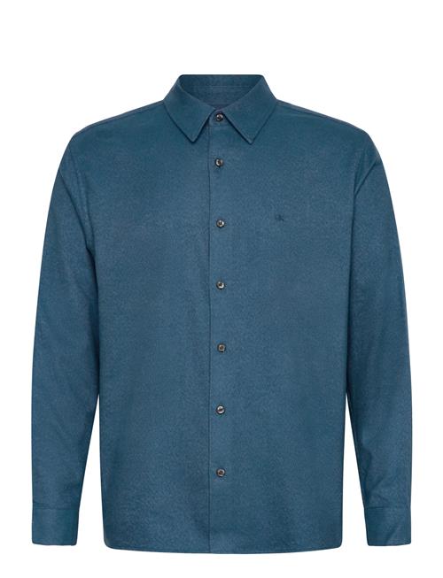 Calvin Klein | Ls Melange Flannel Easy Shirt | L