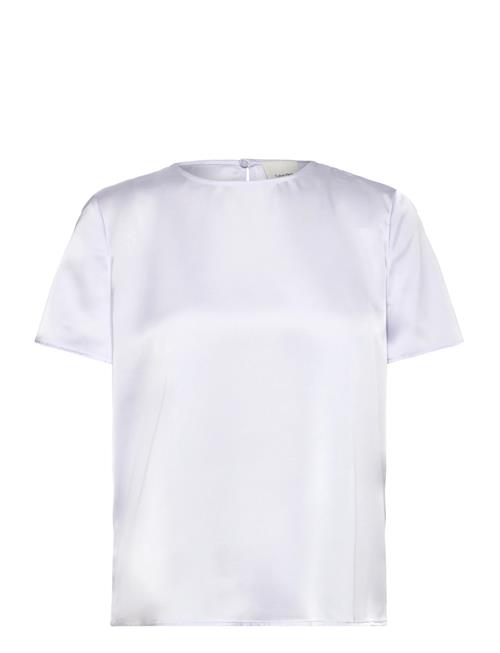 Calvin Klein | Matte Shine Satin Ss Shell Top | XS