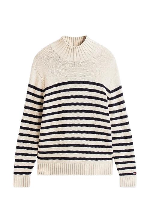 Tommy Hilfiger | Breton Cotton Stripe Mock Neck | XL