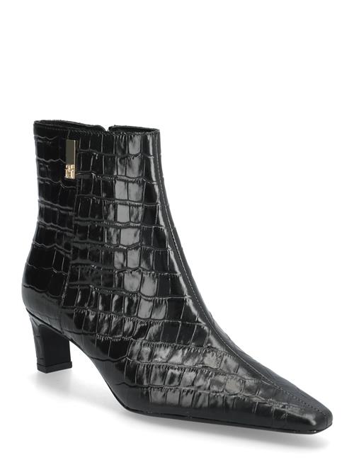 Tommy Hilfiger | Th Square Toe Croc Kitten Bootie | 38
