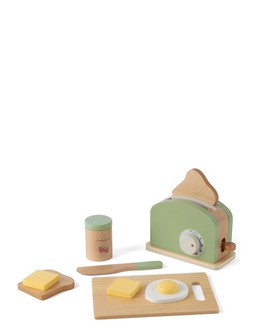 Dantoy | Toaster Set Wood In Gift Box - 9 Pcs | ONE SIZE