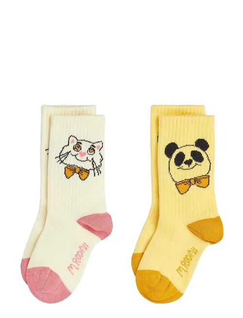 Mini Rodini | Cat & Panda 2-Pack Socks | 10/14