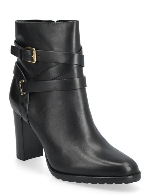 Lauren Ralph Lauren | Collins Burnished Leather Bootie Heel | 36
