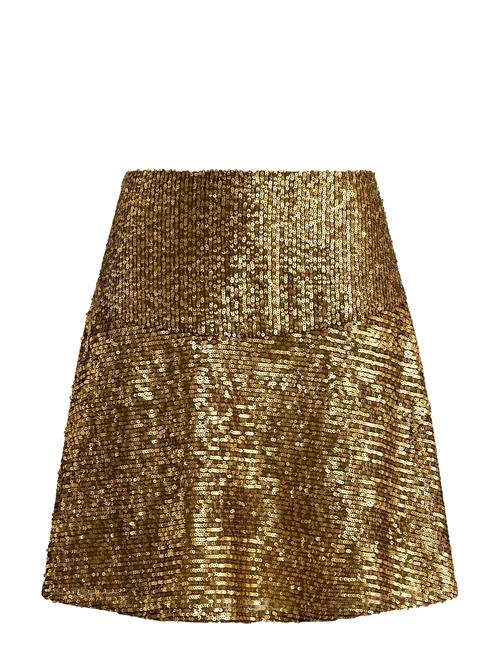 Lauren Ralph Lauren | Sequined Mesh A-Line Miniskirt | 32