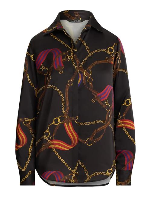 Lauren Ralph Lauren | Classic Fit Belting-Print Satin Shirt | S