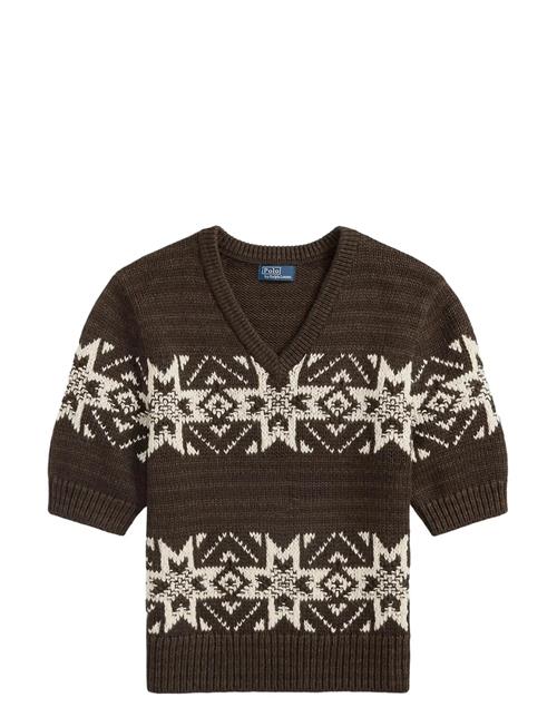 Polo Ralph Lauren | Snowflake V-Neck Short-Sleeve Sweater | L