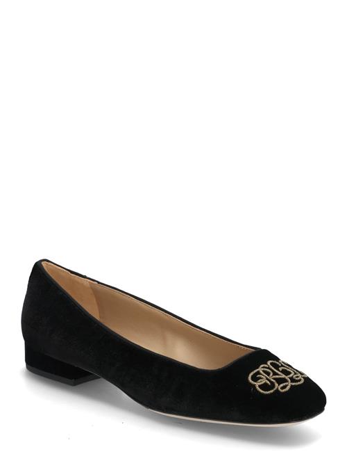 Lauren Ralph Lauren | Emellie Logo Velvet Ballet Flat | 38