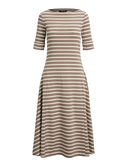 Lauren Ralph Lauren | Striped Stretch Cotton Midi Dress | L