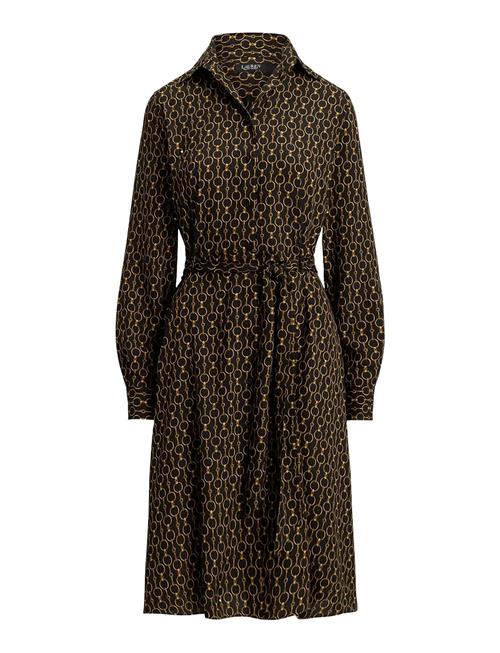 Lauren Ralph Lauren | Chain-Print Crepe Shirtdress | 38
