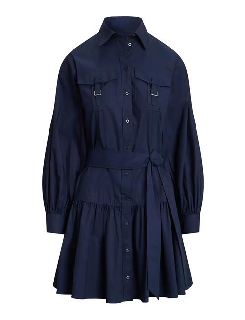 Lauren Ralph Lauren | Buckle-Trim Cotton-Blend Shirtdress | 44