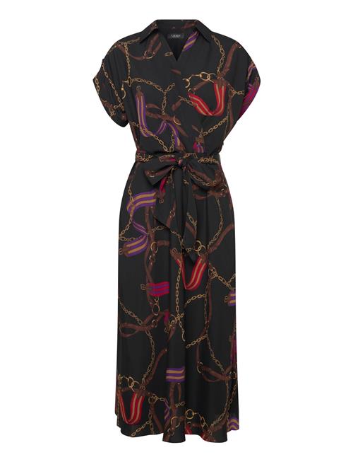 Lauren Ralph Lauren | Belting-Print Belted Crepe Dress | 36