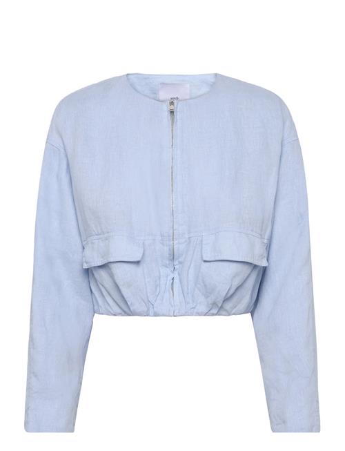 Mango | Cropped Linen Jacket With Pockets | M