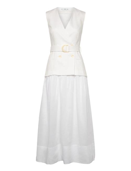 Mango | Linen And Ramie Dress With Belt | S