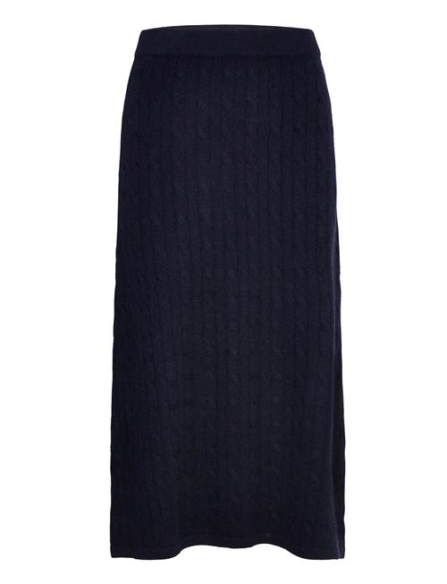 Davida Cashmere | A-Line Cable Skirt | S