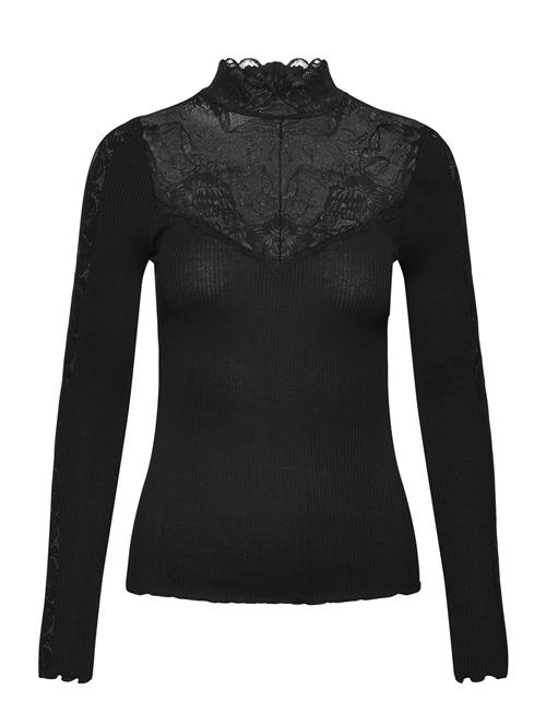 Rosemunde | Rwbeatha Silk Ls Lace T-Neck T-Shir | XS