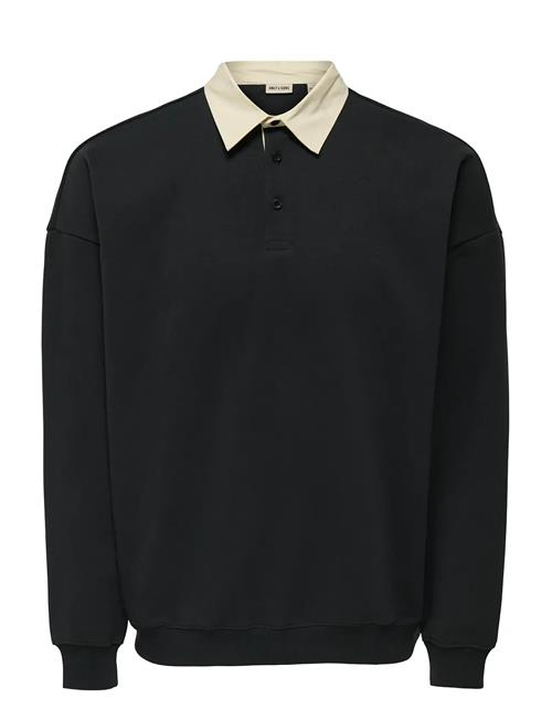 ONLY & SONS | Onsjeffrey Vtg Ls Rugby Solid Polo | M