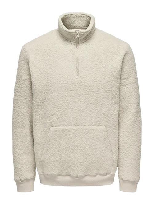ONLY & SONS | Onsemilio Reg Teddy Zip Sweat Vd | XXL