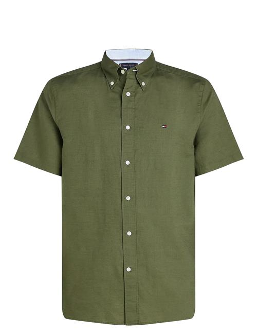 Tommy Hilfiger | Linen Blend Solid  Ss Rf Shirt | L