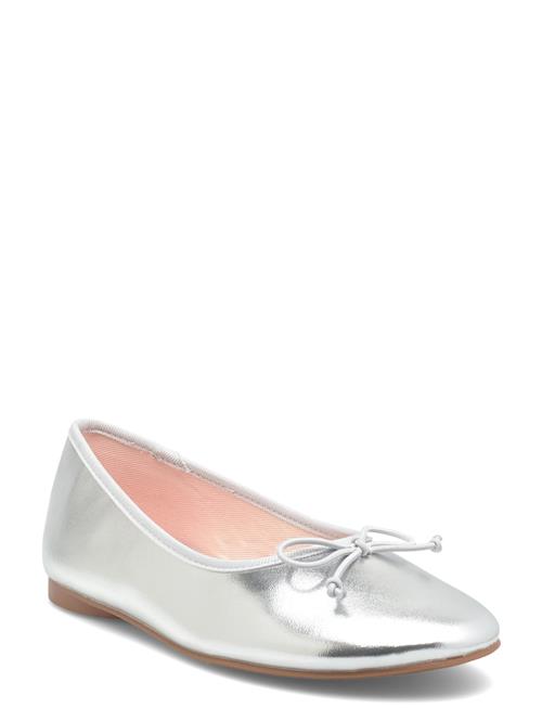 Mango | Metallic Ballet Flats With Bow | 36