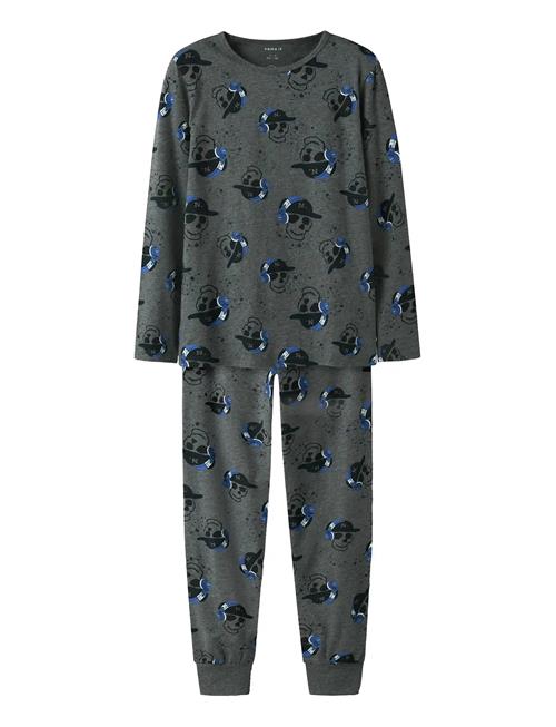 name it | Nkmnightset Dark Grey Mel Skull Noos | 146-152