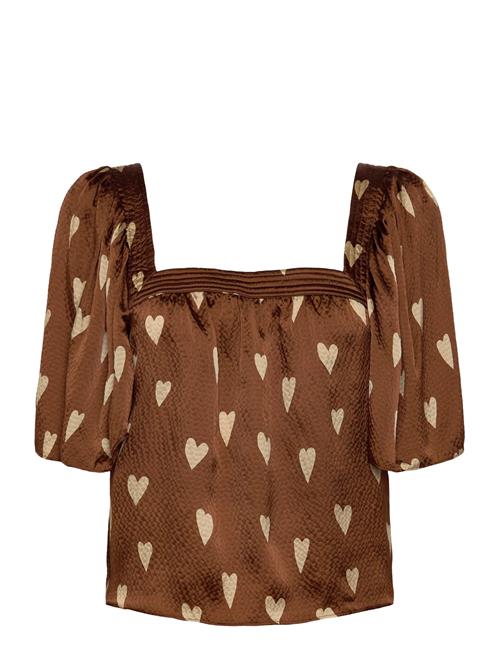 Stella Nova | Heart Printed Silk Top | 34