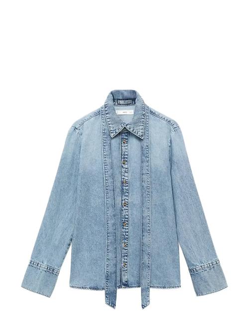 Mango | Denim Shirt With Bow | XS