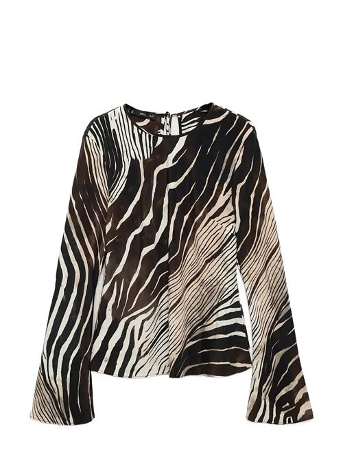 Mango | Zebra Print Blouse | S