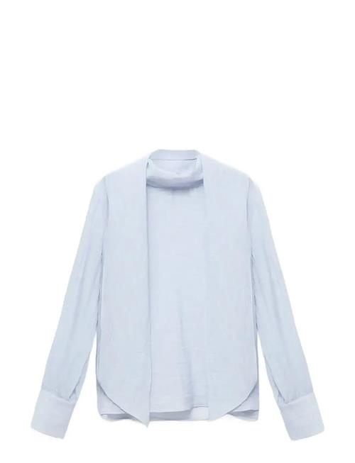 Mango | Textured Blouse With Foulard | XL