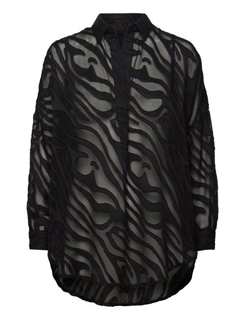 French Connection | Zebra Devore Popover | M